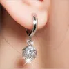 Ohrstecker Kristall versilbert Schmuck koreanische Mode Strass exquisite Kugel schöne helle weibliche E241