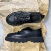 أحذية غير رسمية من الجلود السوداء الرجال الكلاسيكية مصمم عالي الجودة أوكسفورد رجال zapatillas hombre