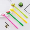 PC/Lot Creative Fruit Gel Pen urocze 0,5 mm czarny atrament podpis szkolny biuro szkolne zapasy promocyjne prezenty