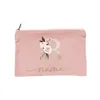 Persaliserad anpassad namn Makeup Bag Brud Shower Gift Cosmetic Case Canvas toalettartikel Organiser Brudtärna Kosmetisk väska 75DK#