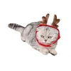 Одежда для собак, кепка для кошки, повязка на голову с оленьими рогами, рождественская вечеринка, праздничный головной убор, шляпа, подарок