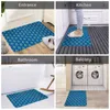 Bath Mats Blue Peacock Feathers Mat Non Slip Animal Toilet Pad Fast Dry For Shower Home Entrance Foot Absorbent Bathroom Rug