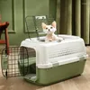 Porte-chat léger, valise pour animaux de compagnie, grande taille, Ventilation en plastique, respirant, Portable, fournitures de mascotte à la mode