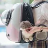 Sac de transport pour chats, sac de transport grand espace, mignon, Portable, épaule, sac à dos pour chats, extérieur, Transparent, Mochila Gato, fournitures pour animaux de compagnie