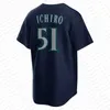 Anpassad Ken Griffey Jr Julio Rodriguez Baseball Jersey JP Crawford Seattle Edgar Martinez Suzuki Ichiro Jorge Polanco Mariners Mitch Garver George Kirby Cal Raleigh