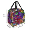 Geometria gier D Izolowana torba na lunch szczelność kostki pudełko lunch Ctainer Cooler Bag Tote Lunch Box