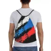 Russie Flag Russian Pride Sac à cordon Men Femmes Femmes pliables sportives Sports Sacack Shop Rangement Backpacks Y99G #