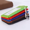 Solid Color Pu Leather Card Holder Kreditkort Plånbok Mini Slim Wallet Card ID Holder Man Busin Zipper Coin Purse G5he#