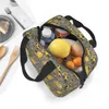 cstructi Truck On Gray Insulated Lunch Bag Cooler Bag Reusable Large Tote Lunch Box Food Handbags School Travel l9JC#