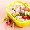 Disposable Flatware 16pcs Cartoon Fruit Fork Toothpicks Cute Animal Food Selection Mini Lunch Box Decoration Children's Supplement Tool