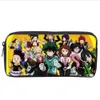 Anime My Hero Academia Pencil Case Kids Student Carto Pencil Bag Tonåring Zipper Handväska Kvinnor Girls Makeup Bag T7GV#