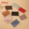 Candy Color Bank Credit Card Box Pu Id Carte Holder Multi-Slot Ultra-Thin Carte Holder Portefeuille Femmes / hommes Busin Holder 65FU #