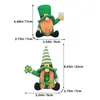 Dekorativa figurer 2 datorer Irish Festival Dolls Office Decor Party Decoration Tyg Plush Dwarf Ornament St Patrick's Day Gnomes