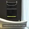 Tvättpåsar Bredöppning Dirty Clothes Hang Bag Multi-Pocket Space-Saving Storage Explable med dragkedja