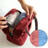 Sacos de almoço Cor Portátil Isolado Zipper para Mulheres Criança Cvenient Lunch Box Escola Picnic Tote Food Storage Bags New Handbag 05IQ #