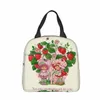 Strawberry Cake Cute Mönster Cooler Lunch Box Fruit Mountaineering Thermal Insulati Portable Food Bag U2ZH#