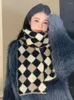 Halsdukar pläd casual vintage halsduk huvudduk vinter kvinnor damer män tryck varm mjuk pashmina mujer manlig foulard wrap sjal