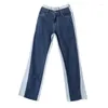 Women's Jeans Women Autumn Spring French Fashion Cotton Full Length Medium Low Waist Panelled Softener Flare Pants Streetwear