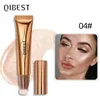 Qi 3 pçs contorno líquido beleza varinha conjunto contorno blush iluminador vara com aplicador de almofada longa duração suave natural 240319