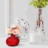 Vasen, Blumen für Mittelstücke, Granatapfel-Glas-Tischplatte, Feuerstelle, Indoor-Hydrokultur-Pflanzgefäß