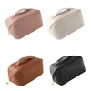 large Travel Cosmetic Bag for Women Leather Makeup Organizer Female Toiletry Bags Toiletries Organizer Female Storage Makeup Cas S8OU#