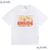 2023 Summer Rhude T Shirt Mens Designer T Shirt Rhude Casual Shirts Man Womens Tees Short Sleeves Top Sell Luxury Men Hip Hop Clothe 5985