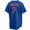 Benutzerdefinierte 24 Cody Bellinger 7 Dansby Swanson Baseball Jersey Marcus Stroman Seiya Suzuki Chicagos Ian Happ Nico Hoerner Cubs Ryne Sandberg Christopher Morel Imanaga