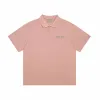 Zomer nieuw product sportpoloshirt flip-kraag reflecterende letter bedrukt heren- en damest-shirt casual tees dun los overhemd met korte mouwen