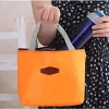 Lunch Box Cam Picknick Taschen Mittagessen Einfarbig Tragbare Isolierte Kühltasche Kalte Lebensmittel Kühler Thermische Tasche Handtasche Heißer D5lK #