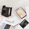 Kvinnor Korta plånbok Small Fi Luxury Brand Läder Purse Ladies Card Bag For Women Clutch Female Purse Mey Clip Wallet N7TV#