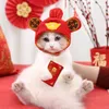 Cão vestuário gato chapelaria ano quente e bonito chapéu de estimação teddy bichon vestir-se ornamento transformação headdress suprimentos