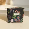 new Small Women's Cosmetic Bag Portable Plant Pattern Small Sanitary Napkin Storage Bag Commuter Coin Key Bag Portable Card c4AD#