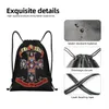 Hard Rock Band Guns N Roses Sac à dos à cordon Femmes Hommes Gym Sport Sackpack Portable Bullet Logo Shop Sac Sack j3HU #