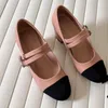 Nouvelle édition limitée femmes Mary Jane chaussure unique de luxe en cuir de veau Double perle boucle boucle de ceinture chaussures décontractées classique en cuir véritable semelle extérieure chaussures à talons hauts