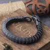 316L roestvrij staal zwarte slang ketting armband mannen en vrouwen hiphop charme biker gothic armband cadeau vintage sieraden groothandel 240318