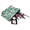 الكسل المجردة Art Art Cosmetic Bag Printing Waterprinting Swanky Turtle Leaf Leaf Bag Bag Custom for Travel Makeup Bag for Women X11J#