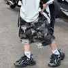 Pantaloni 2024 Estate Coreana Edizione Ragazzo Camouflage Abbigliamento da lavoro invecchiato Pantaloni casual e pantaloncini per bambini