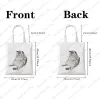 1 Pc Leuke Kat Kitty Patroon Tote Bag Lichtgewicht Canvas Schoudertas voor Reizen Dagelijks Woon-werk Vrouwen Herbruikbare Winkeltas Trendy v8Eo #