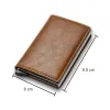 Anti RFID -creditcardhouder Smart Minimalistische portemonnee Pocket Men Women Slim Cardholder Bank Secure CreditCard Case Dropship Q0WW#