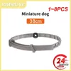 Hundhalsar 1-8st Pet Cat Flea och Tick Remover Collar Anti-Parasitic Halsband Justerbar Anti för valp Big