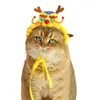 Одежда для собак, шляпа для домашних животных на шнуровке, праздничный головной убор с китайским драконом для кошек и собак, регулируемый дизайн, костюм для празднования года