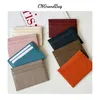 Dropship Mogrammed Initial Gretic Vow Leather Card Carte Men Slim Wallet Busin Bank Holder Women Credit Card Case E4W7 # #