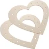 Decorative Flowers Garland Base Heart Wreath Frame Wooden Crafts Frames Wreaths Shaped Rings Floral Arrangement Making Flower