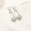 Designer Earring Letters Stud 18K verguld NIEUW Luxe merk Dames diamanten hanger met studs oorbellen Bruiloft Sieraden 2271