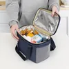 BYMONDY PORTABLE THERMAL LUNCH PAG STORAGE Matlådor Dörrsäckar Isolerad lunchlåda för utomhuspicknickkylskåp Thermal Cooler Box T8CA#