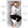 Oreiller de grossesse confortable en coton en forme de U, oreiller de maternité, oreiller de corps pour femmes enceintes, 240321