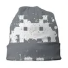 Bérets Peinture Space Invaders Jeux Vidéo Skullies Bonnets Chapeaux Gamer Aliens Hip Hop Automne Hiver Casquette Extérieure Adulte Chaud Bonnet Tricot Chapeau