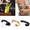 Reflektierendes PVC-Unisexkarten-Abdeckungs-Armband-ID-Kartenhalter-Karten-Beutel-Arm-ID-Abzeichen-Armband-wasserdichtes elastisches bequemes justierbares I9eE #