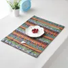 Table Mats Reusable 30x40cm Non-Slip Soft Heat Insulation Wedding Party Supplies Fabric Napkin Decor Mat Placemats