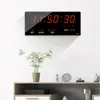 Bordklockor LED Digital Clock Electronic Alarm Temperatur Kalender Display Home Living Room Office Classroom Decor